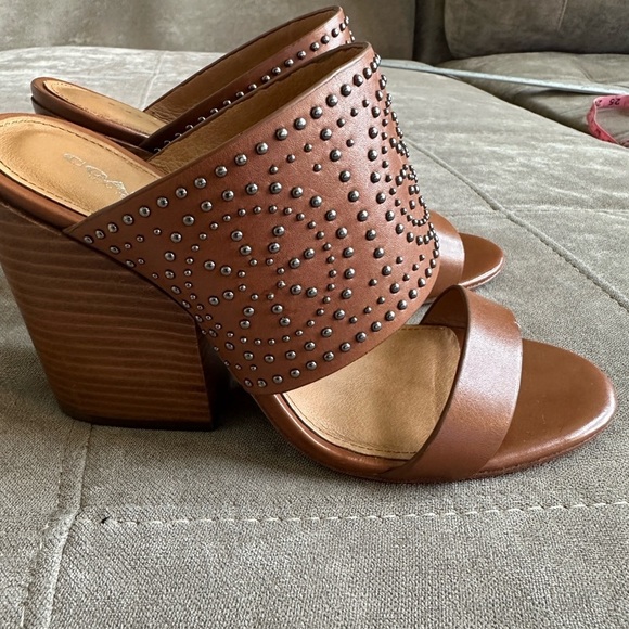 Coach Tan Studded Women's Sandals - Picture 6 of 7